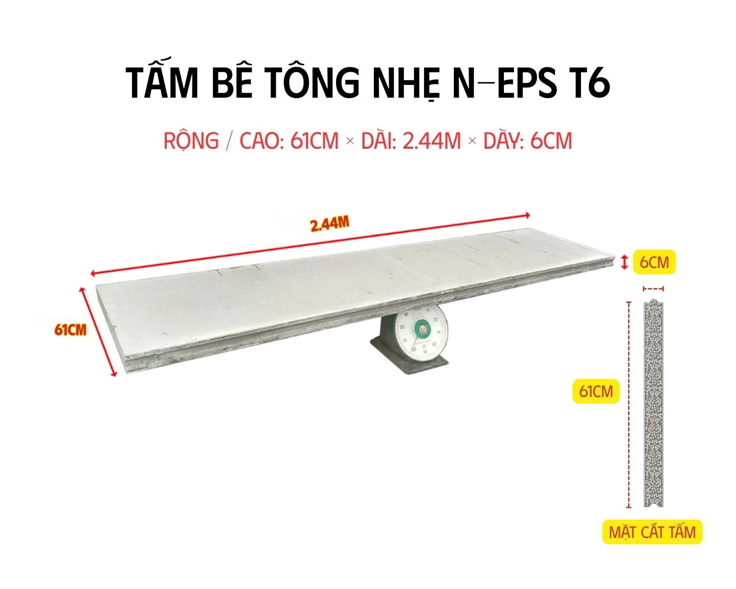Sàn lắp ghép tấm bê tông nhẹ