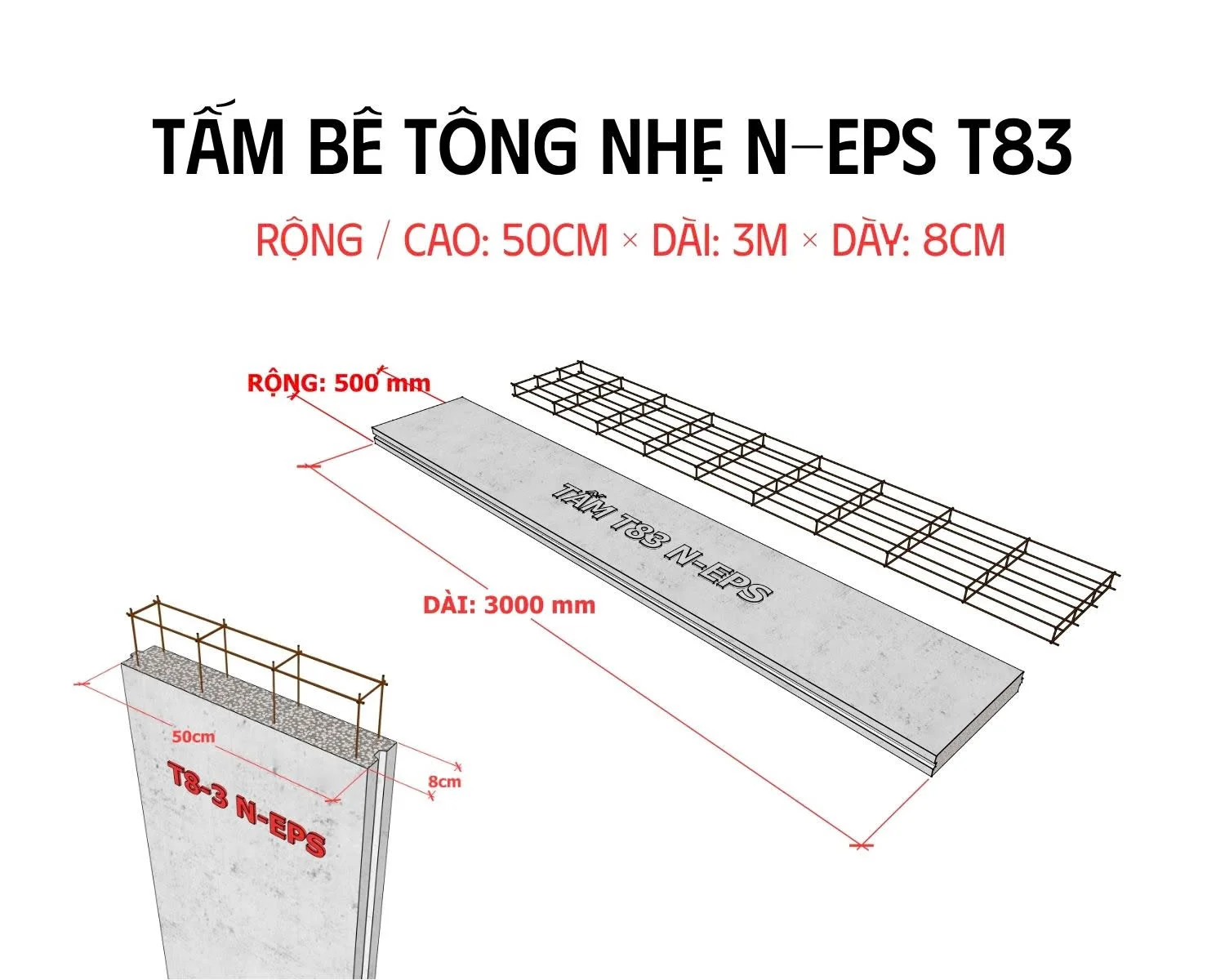 Sàn lắp ghép tấm bê tông nhẹ