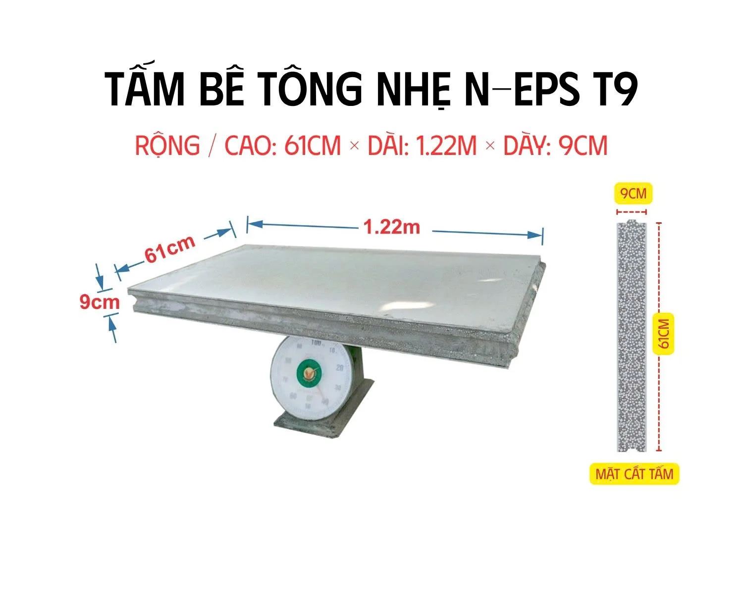 Sàn lắp ghép tấm bê tông nhẹ