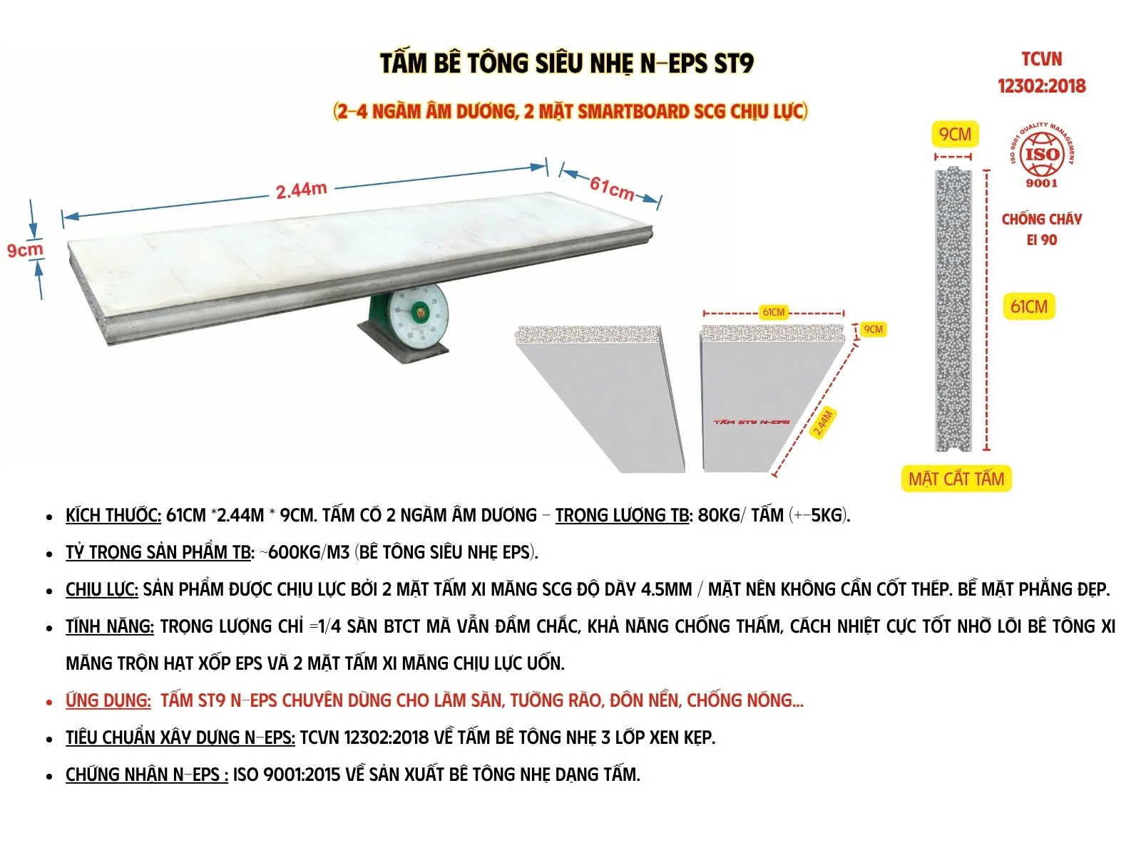 Tiêu chuẩn bê tông nhẹ N-EPS