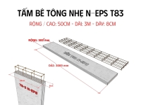 Tấm Bê Tông Nhẹ T83