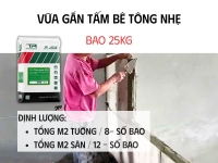 Vữa Gắn Tấm Bê Tông Nhẹ