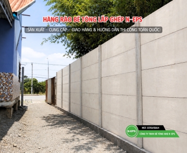 Hàng Rào Bê Tông Lắp Ghép Tại Đồng Nai Cao 3.05M (Thi Công Nhanh)