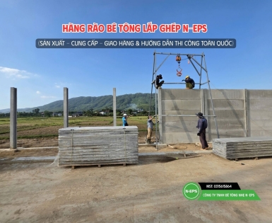 hàng rào bê tông lắp ghép tại Nghệ An
