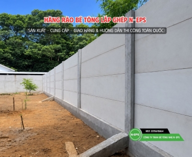 Hàng Rào Lắp Ghép Cao 2m44 Có Đà Kiềng Tại Vĩnh Long