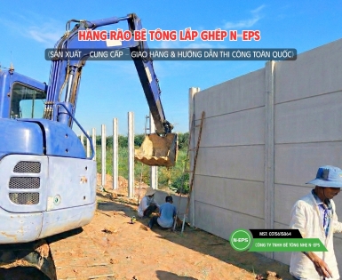 Hình Ảnh Dự Án Hàng Rào Lắp Ghép N-EPS Tại Bình Phước Cao 3.05M