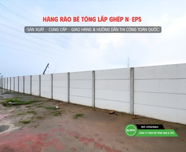 Hàng Rào Bê Tông Đúc Sẵn Tại Hải Phòng Cao 2.44M