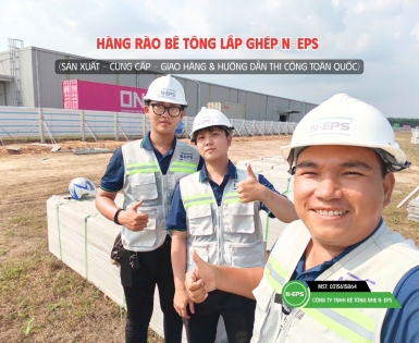 Hàng Rào Lắp Ghép Tại KCN Long Đức Đồng Nai Cao 2.44M Dài 900M