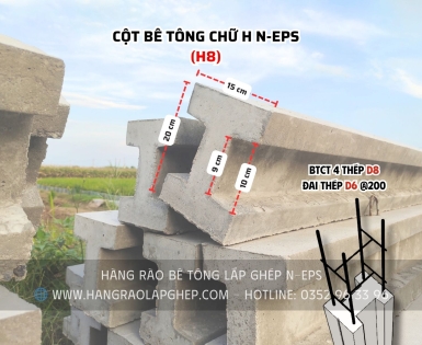 Cột H Hàng Rào Lắp Ghép