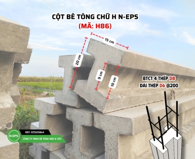 CỘT HÀNG RÀO LẮP GHÉP H86