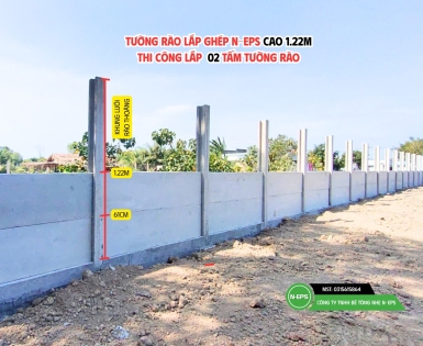 Hàng Rào Lắp Ghép Cao 1.22m