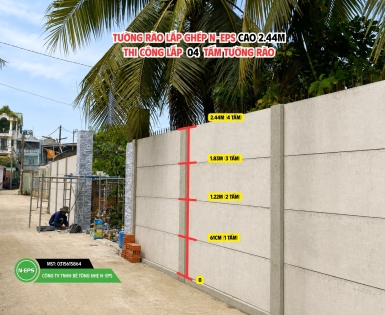 Hàng Rào Lắp Ghép Cao 2.44m