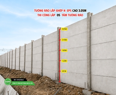 Hàng Rào Lắp Ghép Cao 3m