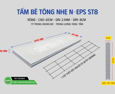 TẤM BÊ TÔNG NHẸ ST8