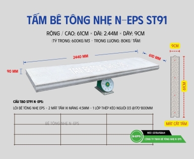TẤM BÊ TÔNG NHẸ ST91