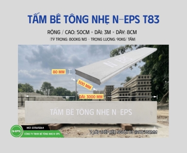 TẤM BÊ TÔNG NHẸ T83