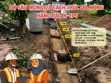 Móng Cột Chôn Sâu Bao Nhiêu Là Chuẩn? Có Cần Đổ Bê Tông Lót Móng Không?