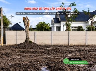 Đất ao hồ sình lầy có làm được hàng rào lắp ghép N-EPS không?
