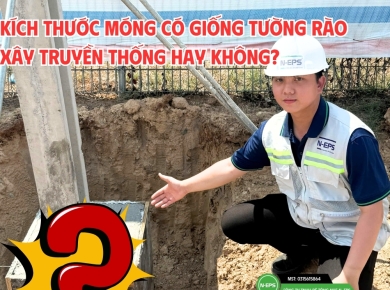 Kích Thước Móng Hàng Rào Bê Tông Lắp Ghép Có Giống Tường Gạch Không?