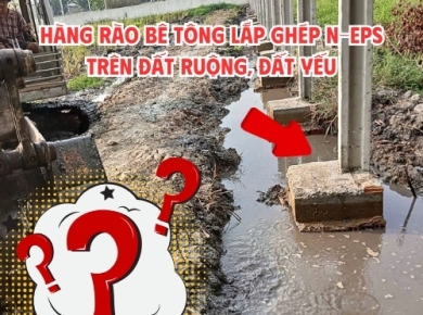 Hàng rào lắp ghép N-EPS làm trên đất yếu có được không