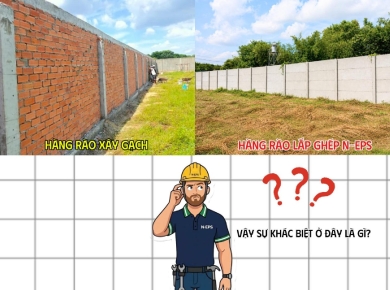 Sự Khác Biệt Hàng Rào Xây Gạch Và Hàng Rào Bê Tông N-EPS Nằm Ở Đâu?