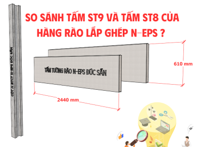 So Sánh Tấm Bê Tông Siêu Nhẹ ST9 Và Bê Tông Nhẹ ST8: Đâu Là Lựa Chọn Tối Ưu?