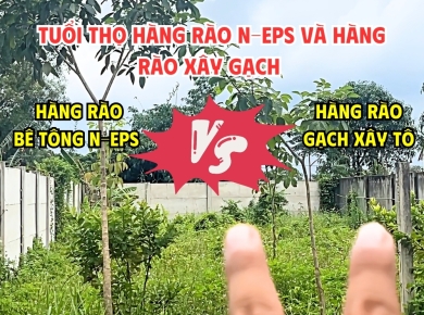 Tuổi Thọ Hàng Rào Bê Tông Lắp Ghép N-EPS So Với Tường Gạch