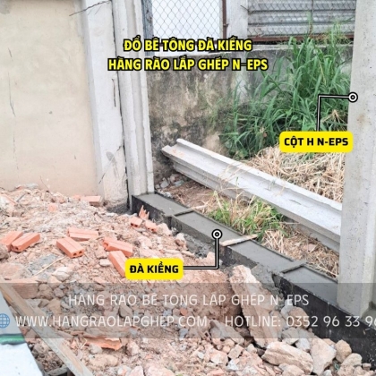 Hướng Dẫn Thi Công Đà Kiềng Hàng Rào Lắp Ghép