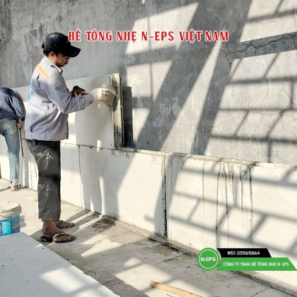 Thi Công Tường Bê Tông Nhẹ