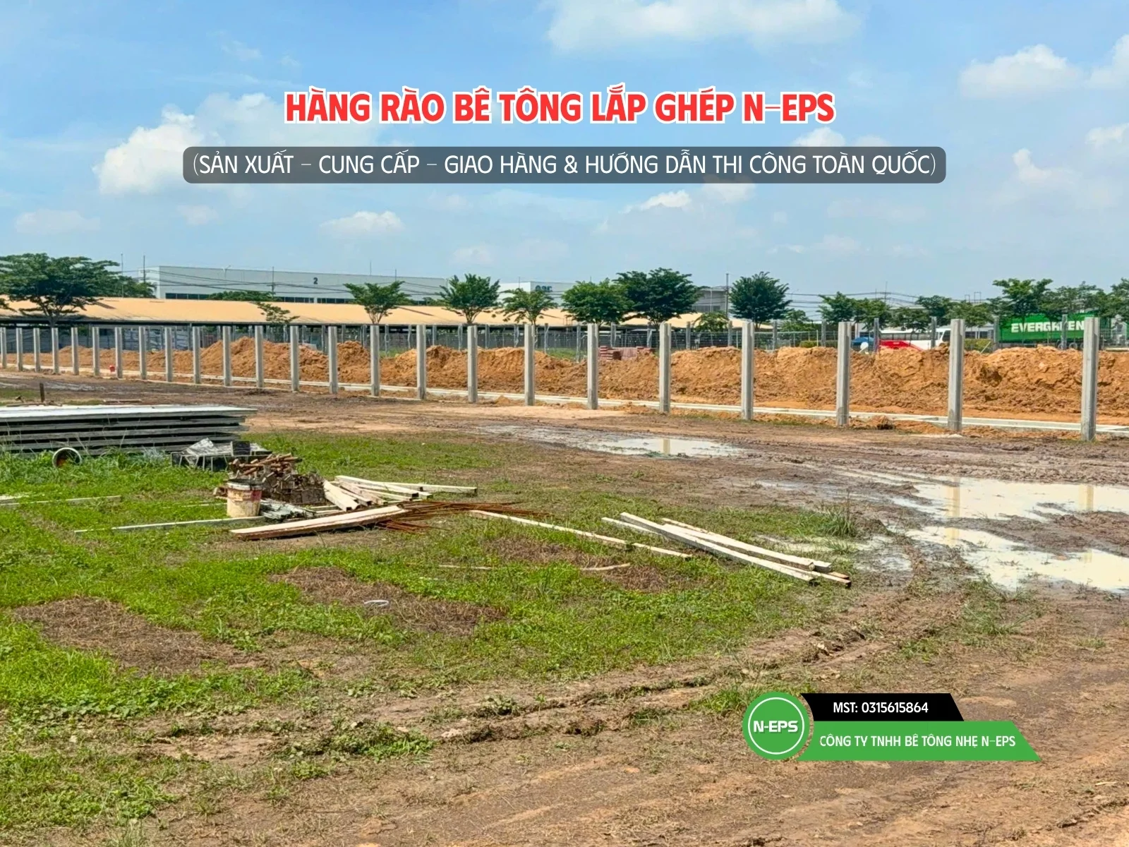 Hàng cột H N-EPS thẳng hàng đẹp mắt