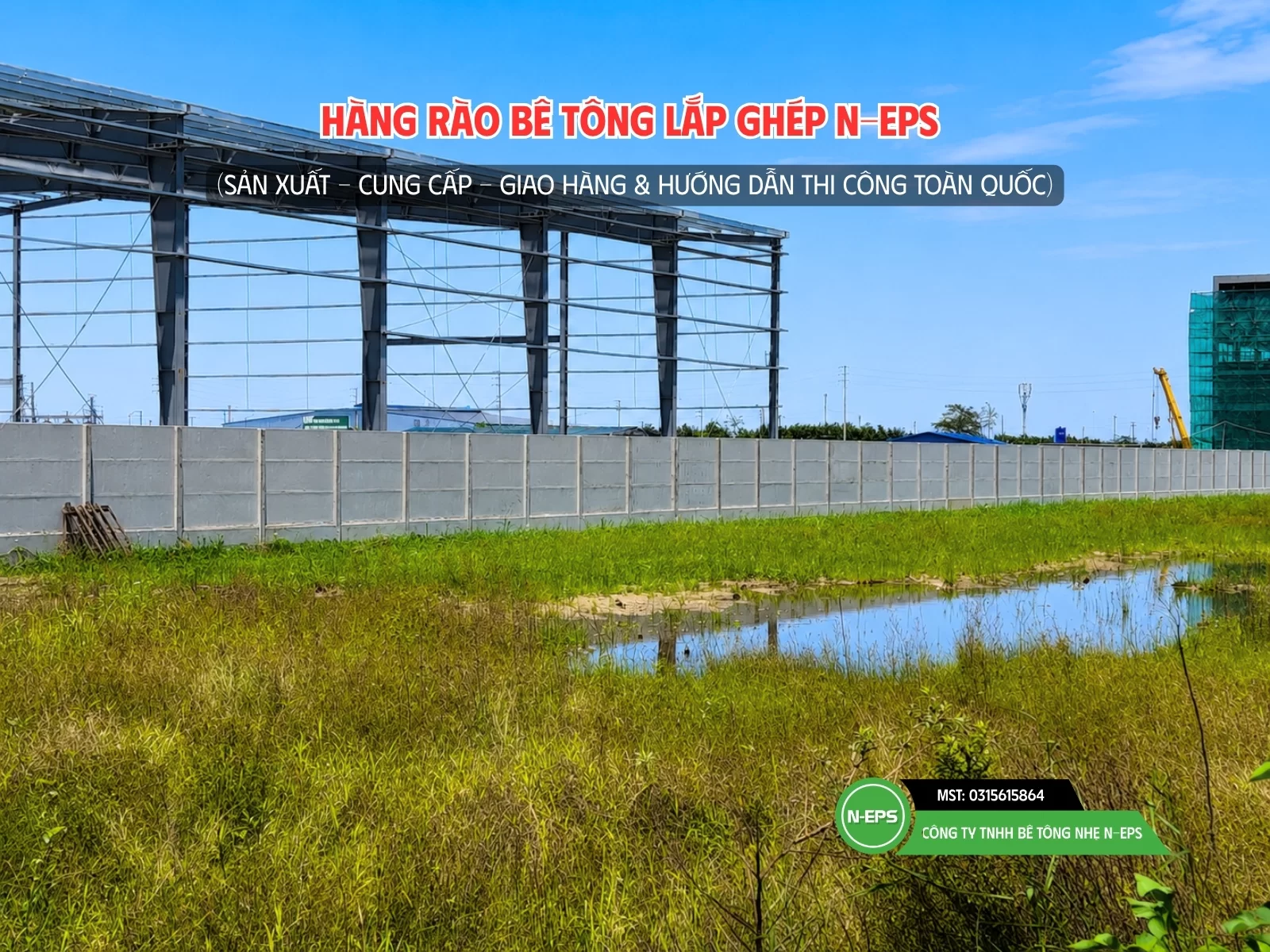 Hình ảnh công trình tại Hà Nam sử dụng giải pháp bê tông đúc sẵn N-EPS