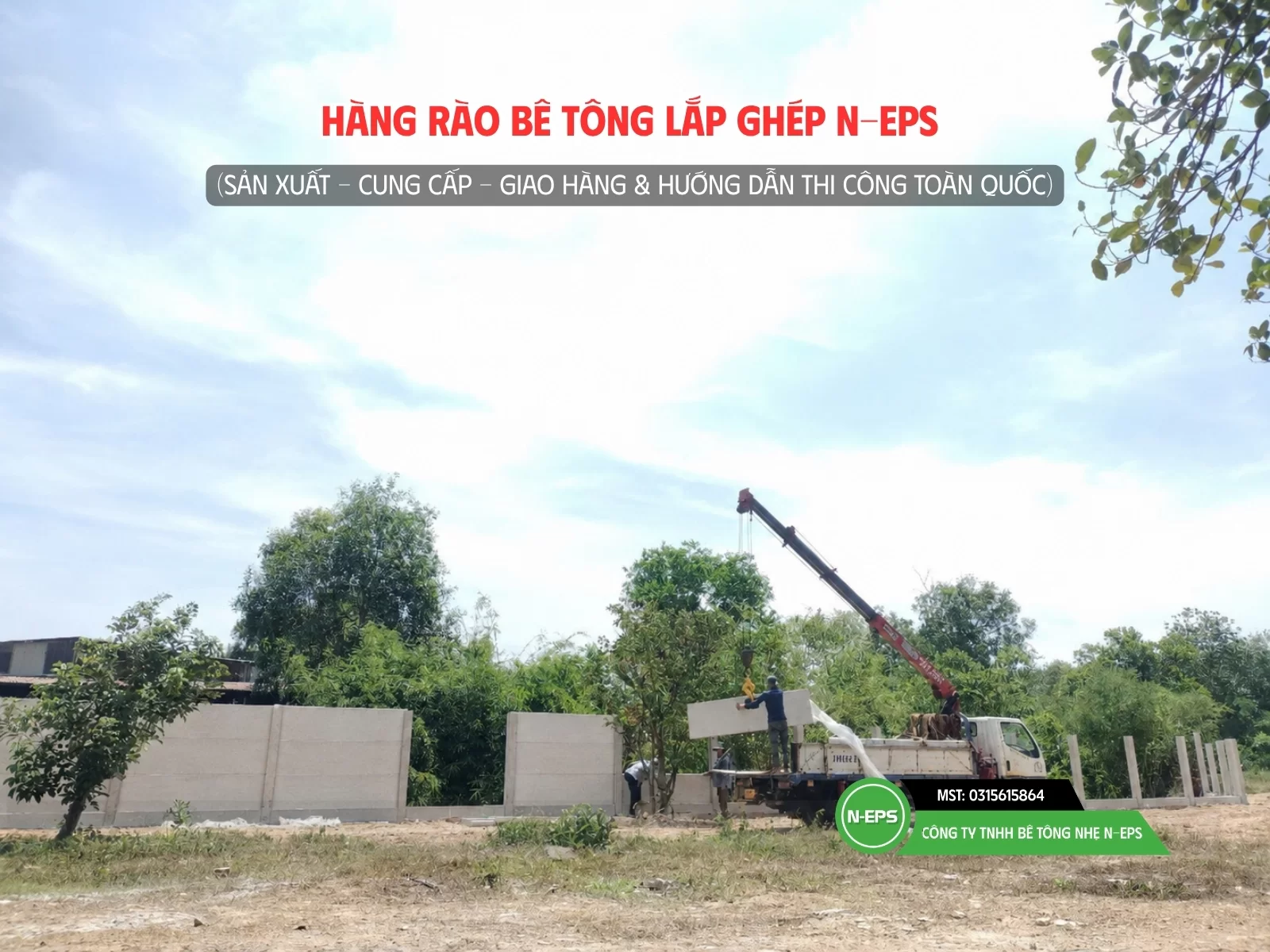 Hàng rào bê tông lắp ghép N-EPS tại Bình Phước