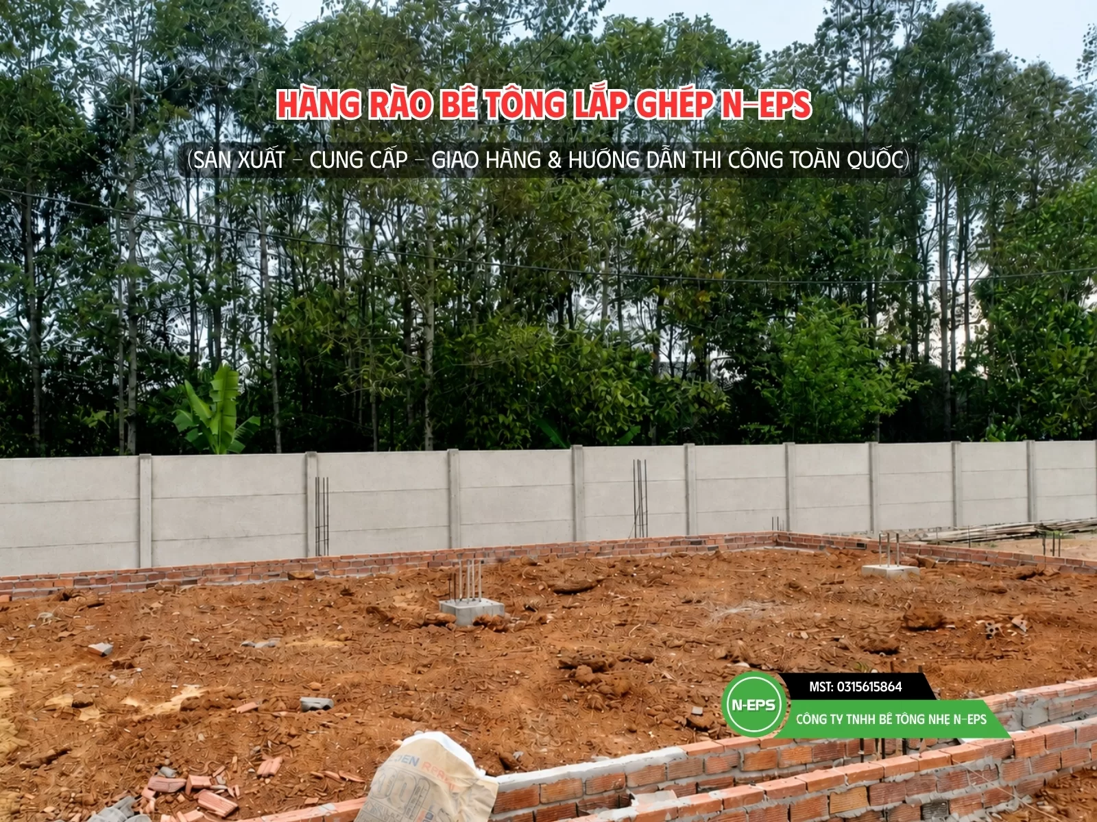 Hàng rào bê tông lắp ghép N-EPS tại Bình Phước