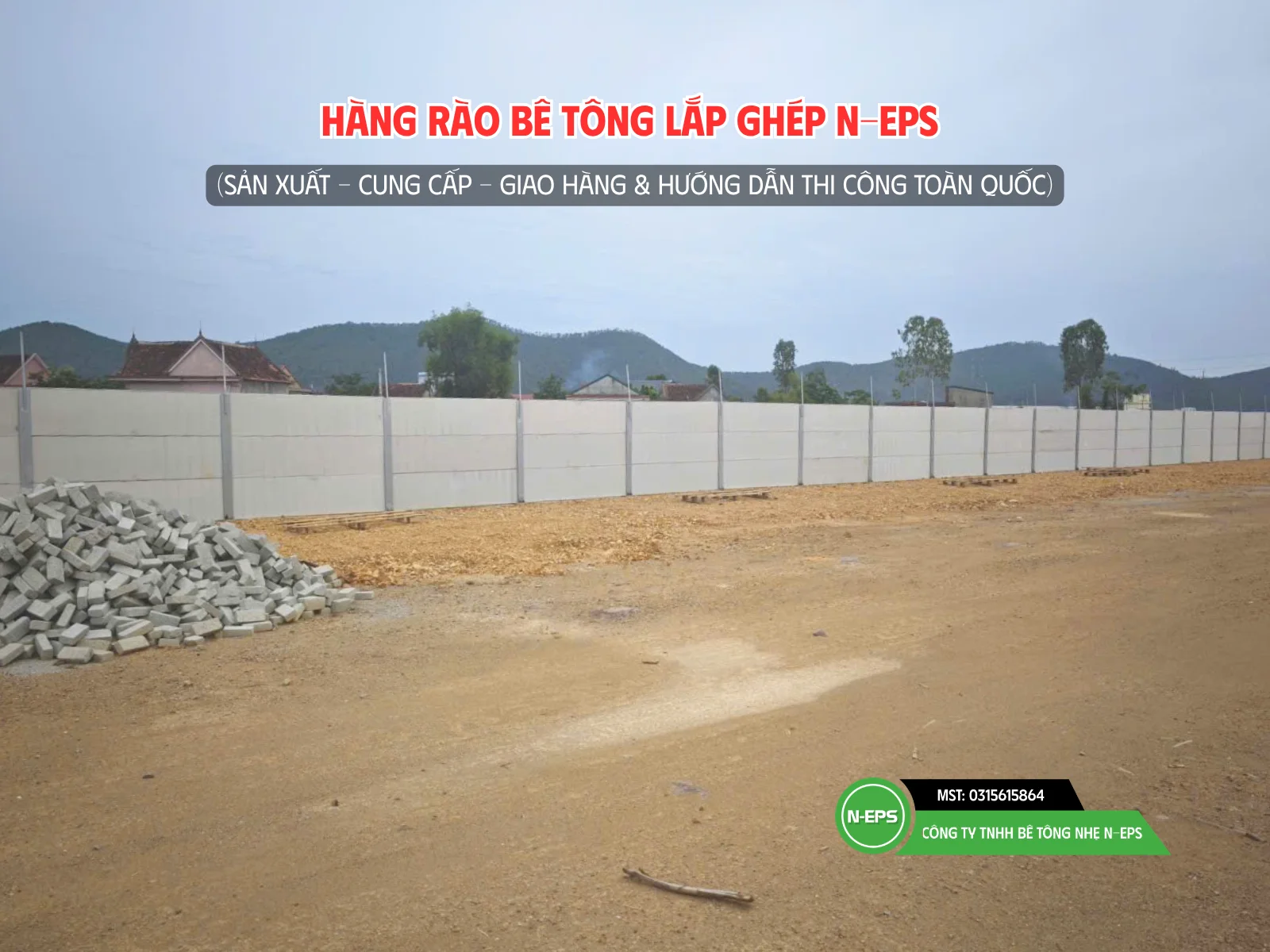 hàng rào bê tông nhẹ tại Nghệ An