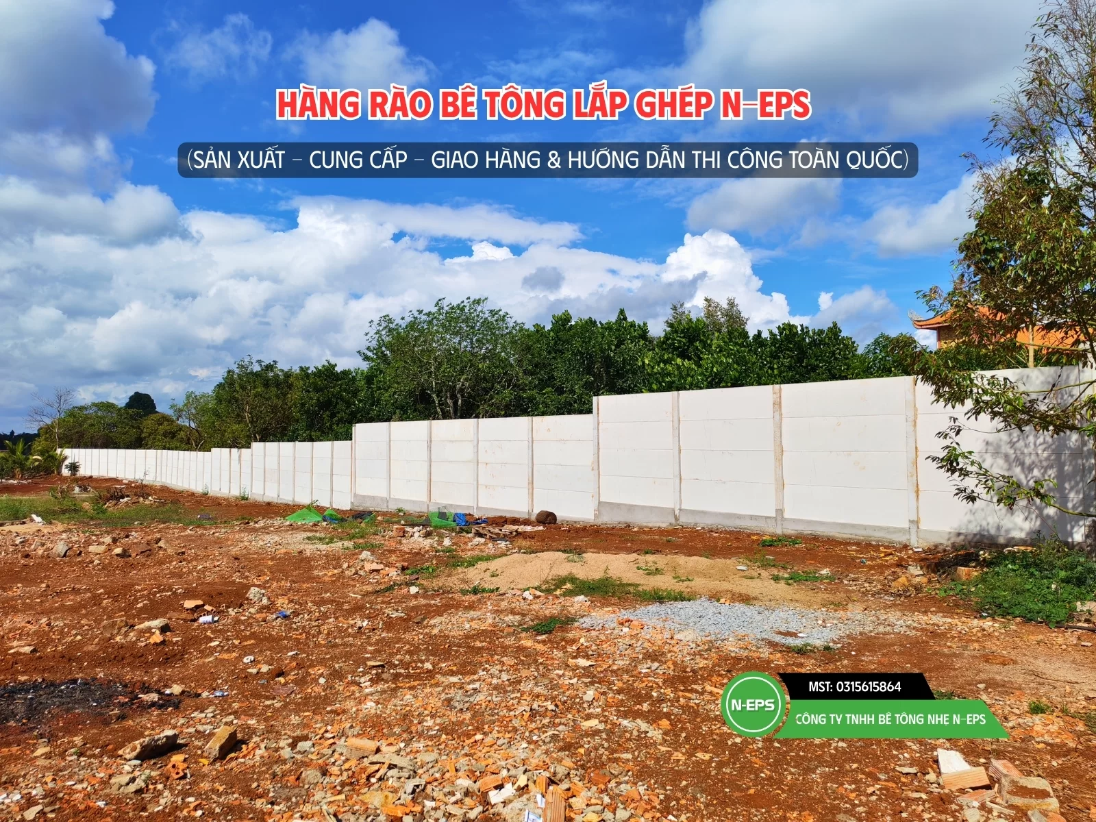 thi công đà giật cấp của hàng rào N-EPS