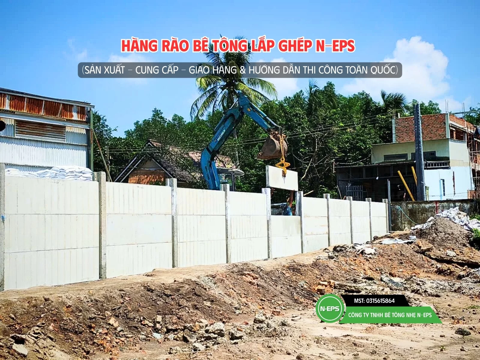 Bê tông nhẹ N-EPS thay thế gạch nung truyền thống
