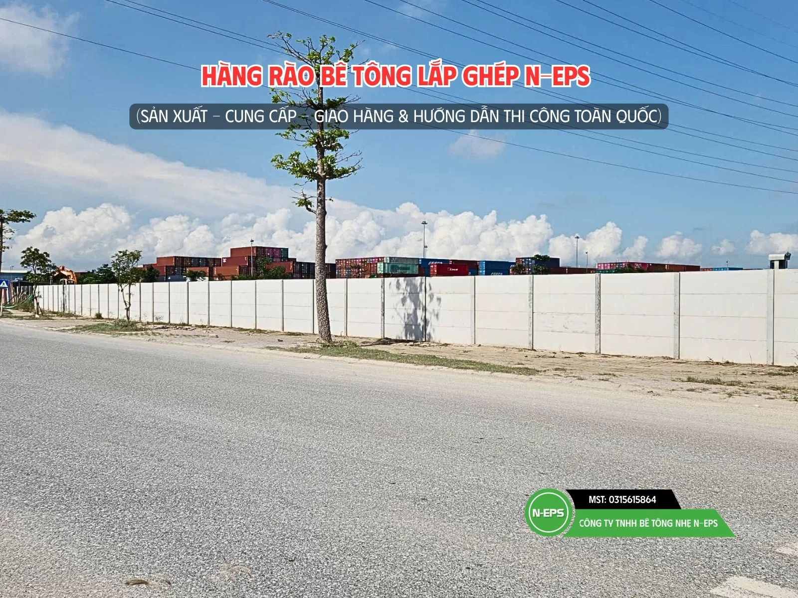 hàng rào bê tông đúc sẵn tại Hải Phòng