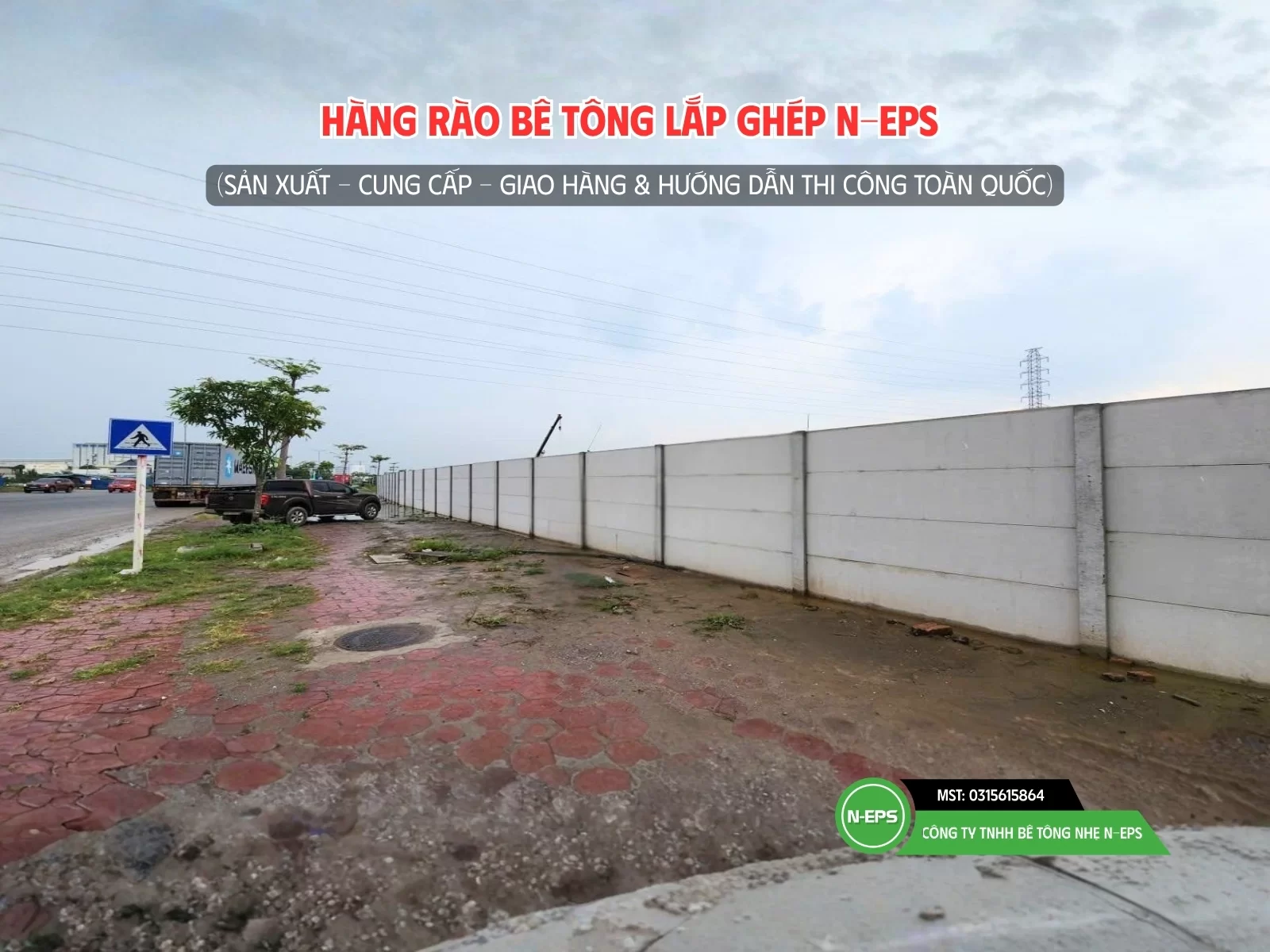hàng rào bê tông đúc sẵn tại Hải Phòng