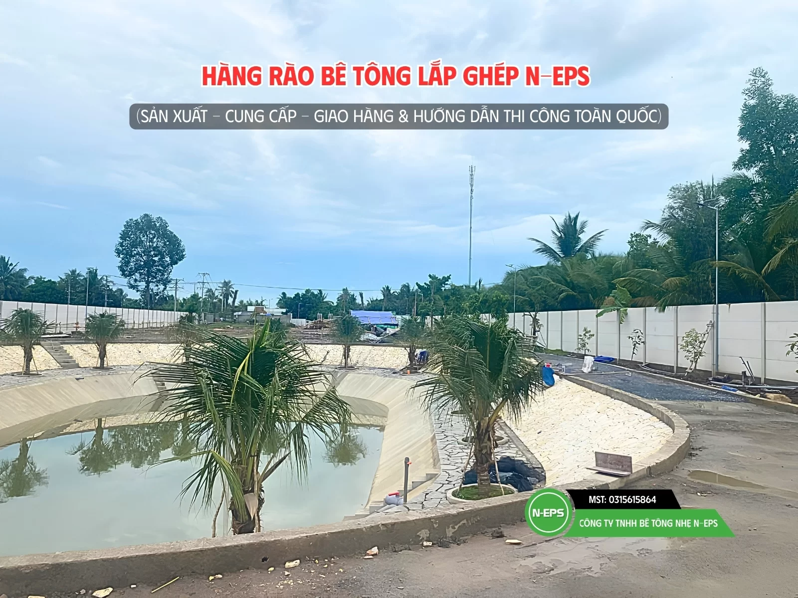 hàng rào bê tông lắp ghép tại Vĩnh Long