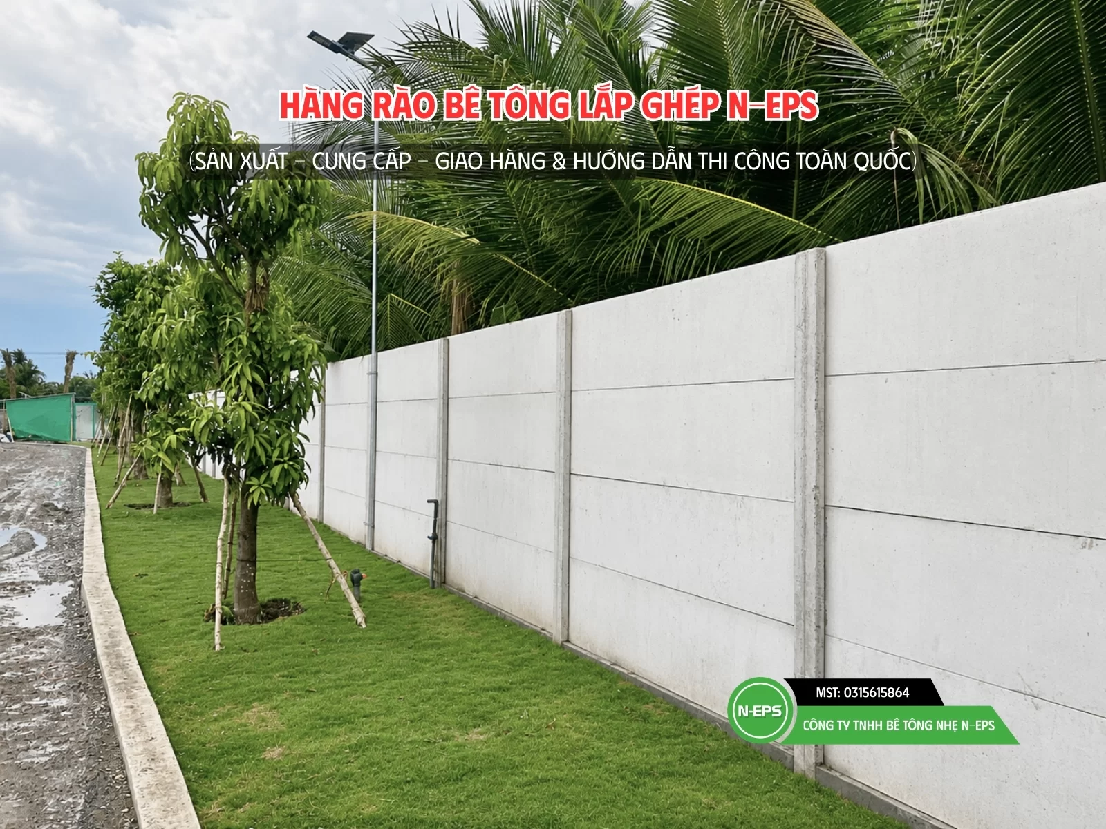 hàng rào bê tông lắp ghép tại Vĩnh Long