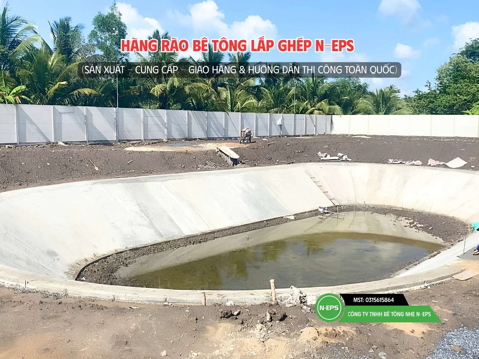 hàng rào bê tông lắp ghép tại Vĩnh Long