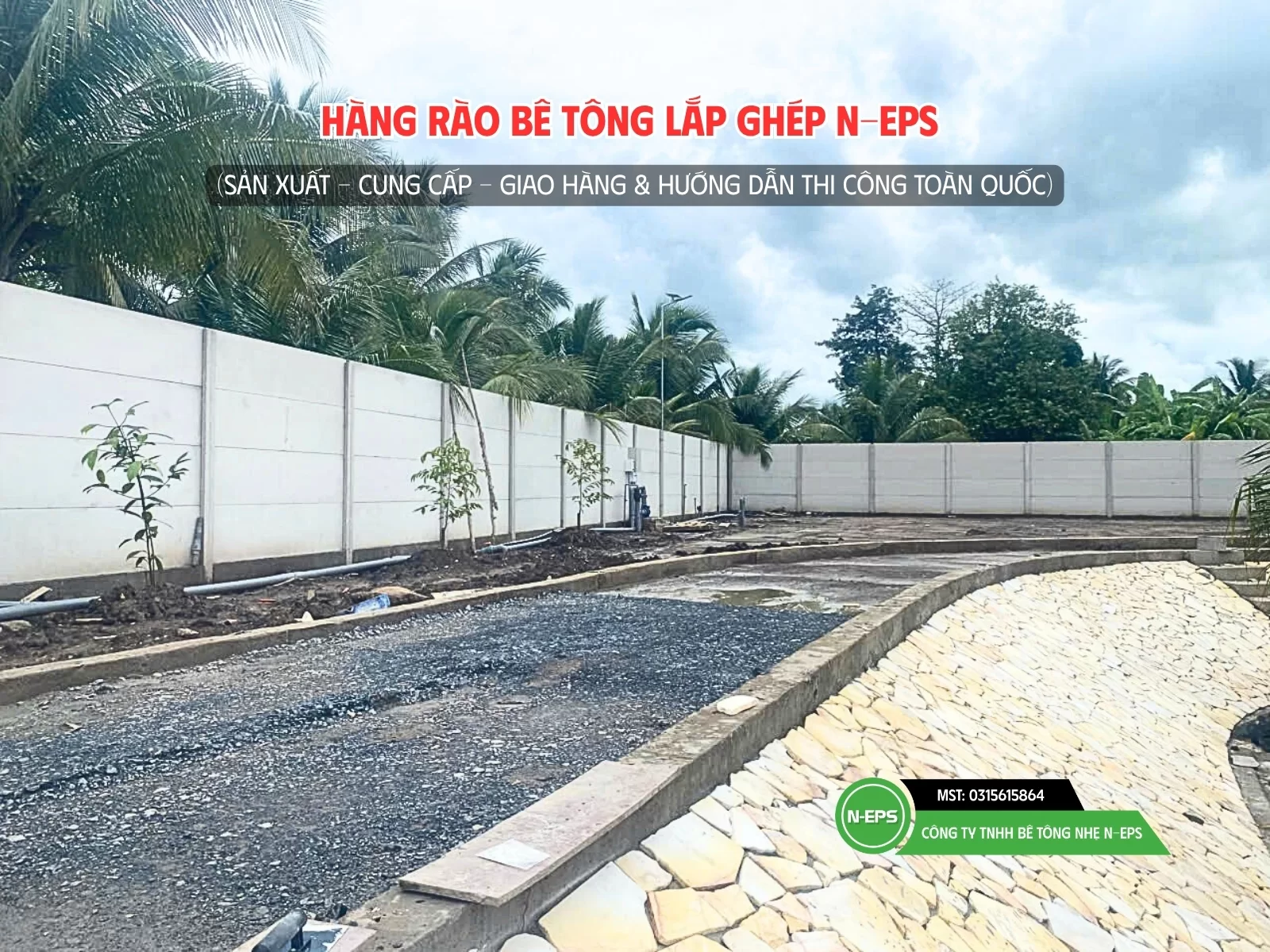 hàng rào bê tông lắp ghép tại Vĩnh Long