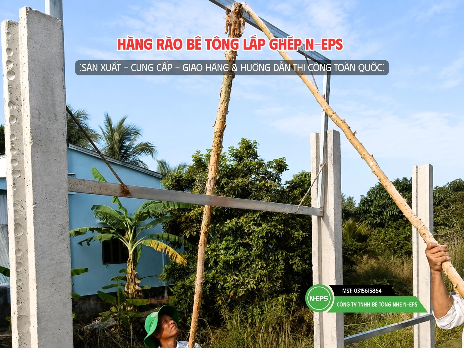hàng rào bê tông lắp ghép tại Vĩnh Long