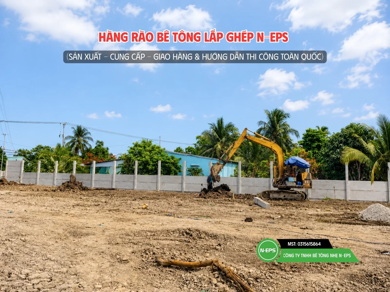 hàng rào bê tông lắp ghép tại Vĩnh Long