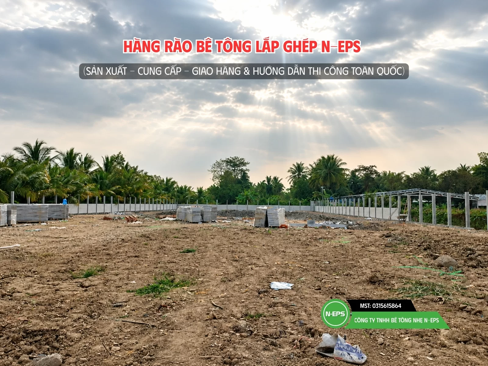 hàng rào bê tông lắp ghép tại Vĩnh Long