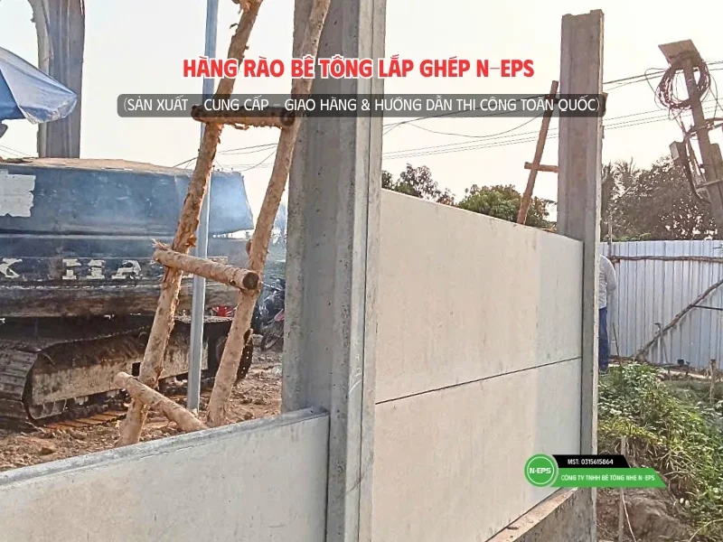 Cơ chế ngàm sập giúp hàng rào bê tông lắp ghép chịu gió bão an toàn