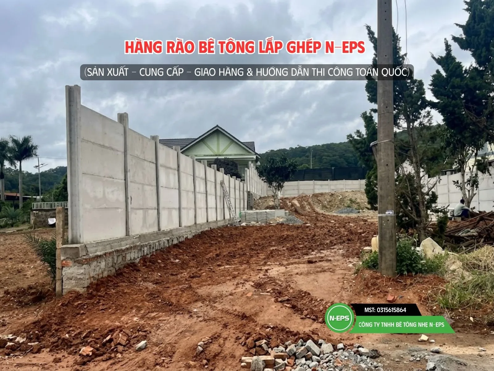 Hàng rào lắp ghép tại Đà Lạt