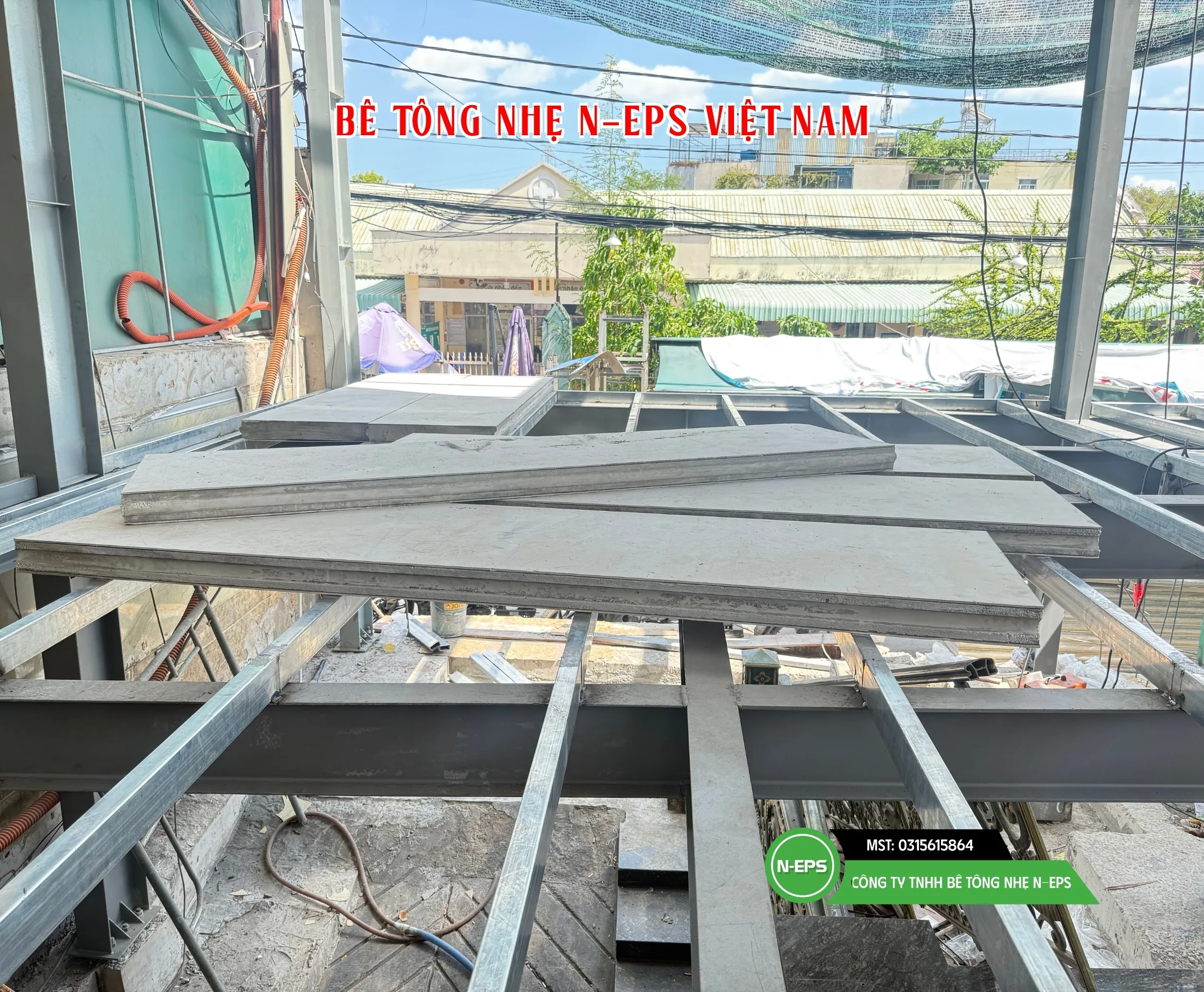 sàn lắp ghép bê tông nhẹ cho nhà hàng tại Bình Dương