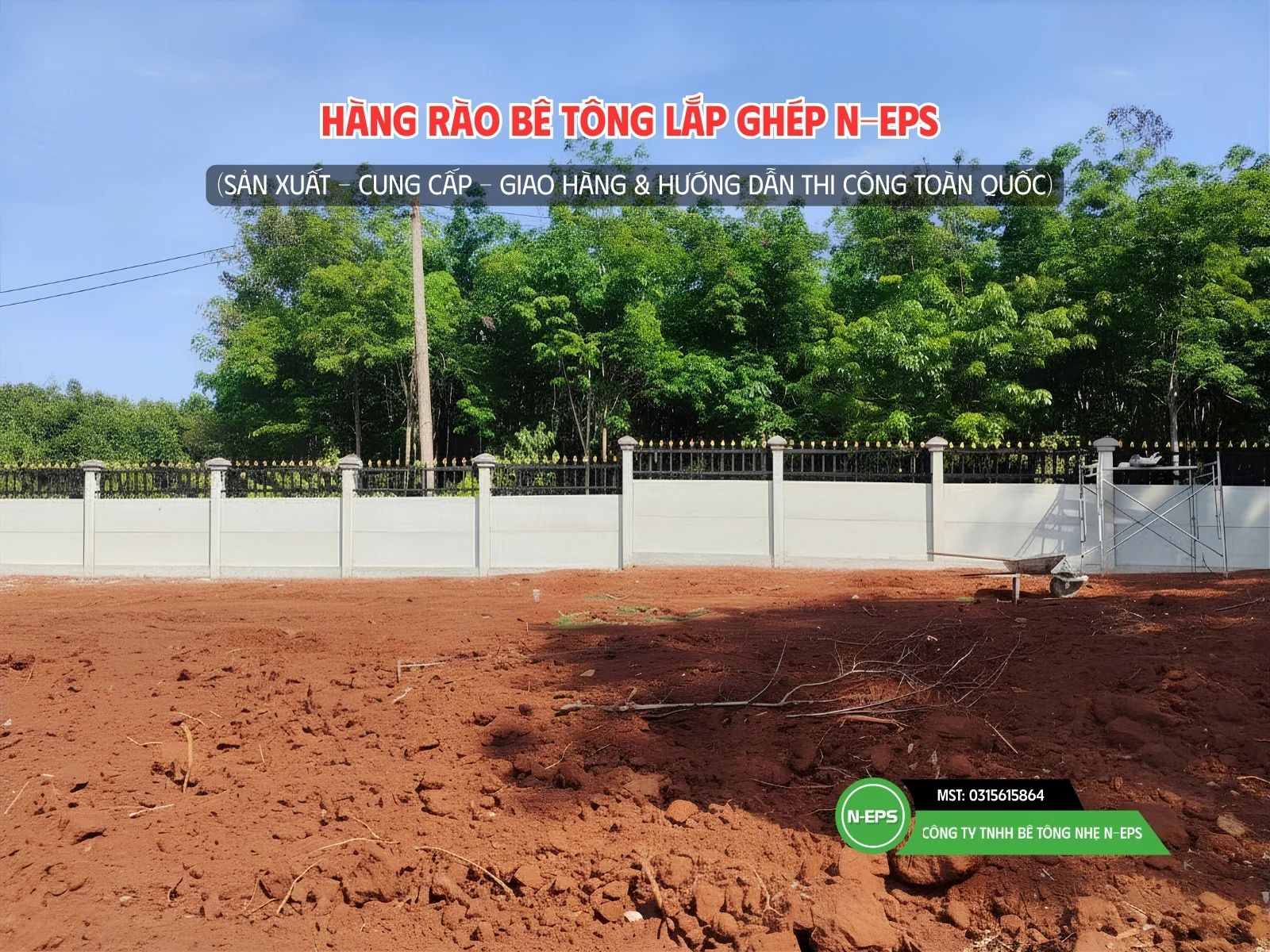 Cột hàng rào lắp ghép H85