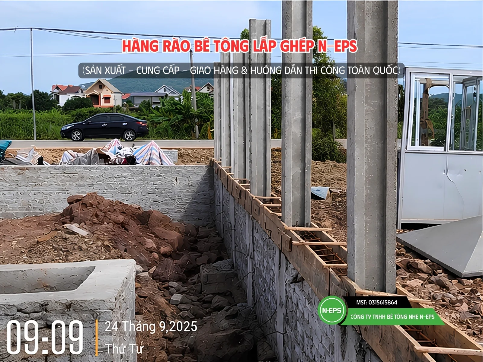 Cột hàng rào lắp ghép H86